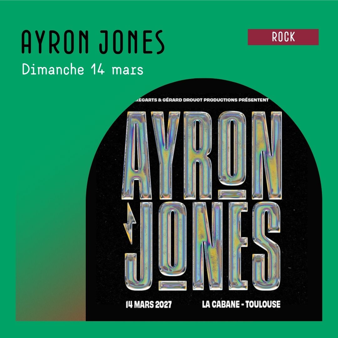 Ayron Jones en concert à La Cabane le Dim 14 mars