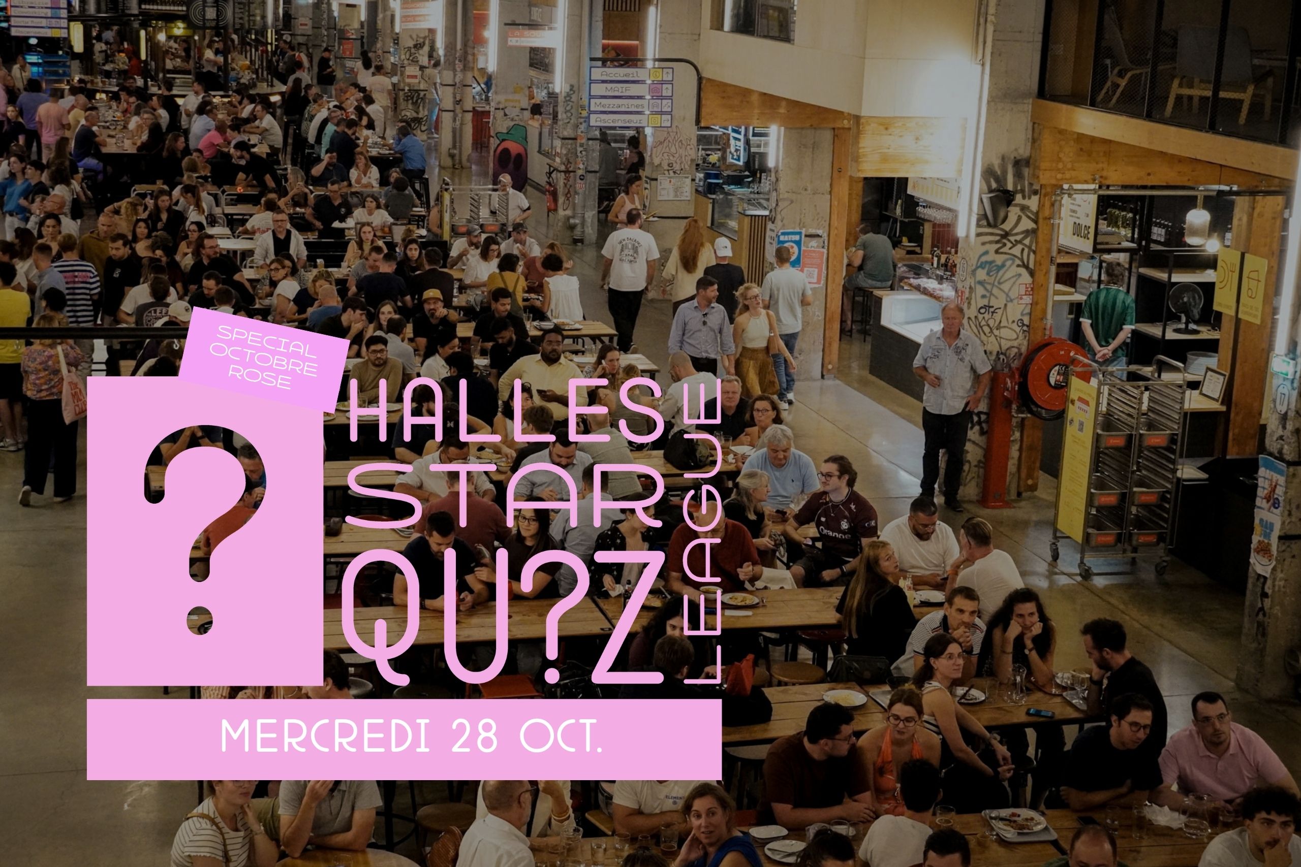 Halles Star Quiz League spécial octobre rose